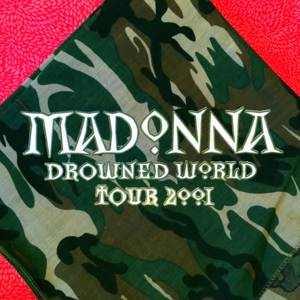 Madonna Drowned World Tour Bandana (Camouflage) - Picture 2 of 8